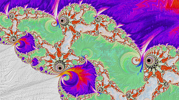 Trippy Psychedelic Fractal, trippy, psychedelic, trance, green, purple, Abstract, fractal, abstract green, abstract purple HD wallpaper