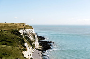 White Cliffs of Dover, Scenic beauty, Natural wonder, Coastal cliffs HD wallpaper