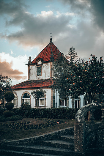 Cities, Architecture, House, Old, Garden, Ancient HD phone wallpaper