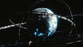 Rings, Dark, 3D, Ball, Sphere HD wallpaper