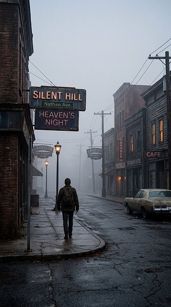Silent Hill — Nathan Ave Fog ( ), Street, Car HD phone wallpaper