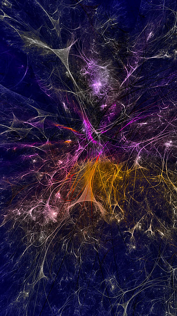 Abstract, Multicolored, Motley, Fractal, Shroud, Connections, Connection, Clots HD phone wallpaper