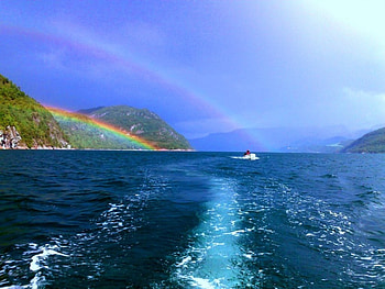 FANTASY scene, rainbow, fantstic HD wallpaper
