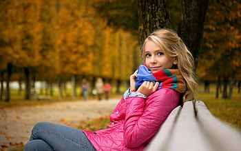 Women, Mood, Fall, Model HD wallpaper
