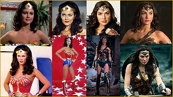 Lynda Carter and Gal Gadot as Wonder Woman Past and Present, Wonder Woman TV Show, Wonder Woman Movie, Lynda Carter, Gal Gadot, Wonder Woman HD wallpaper