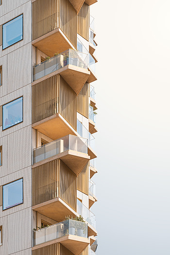 Windows, Architecture, Building, Minimalism, Facade, Balconies HD phone wallpaper