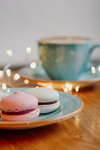 Food, Desert, Cookies, Glare, Garland, Makaroons, Macaroons HD phone wallpaper