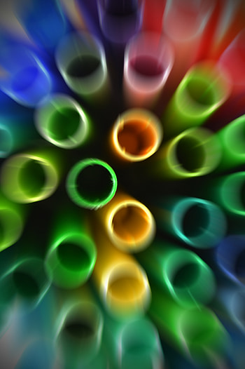 Macro, Multicolored, Motley, Blur, Smooth, Tubes, Tubules HD phone wallpaper
