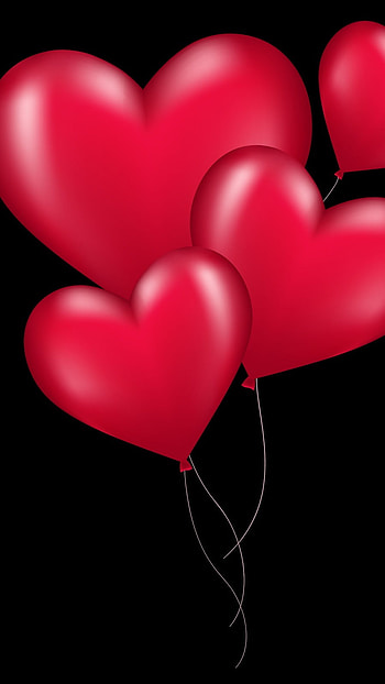 Heart Shape, Balloon HD phone wallpaper