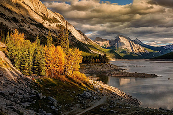 Medicine Lake, fun, cool, nature, forest, lake, mountain HD wallpaper