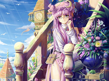 magic Garden, magic book, anime, cross, clock tower, manga HD wallpaper