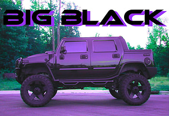 BIG BLACK H2, hummer, murdered out, lifted, blacked out, h2 HD wallpaper