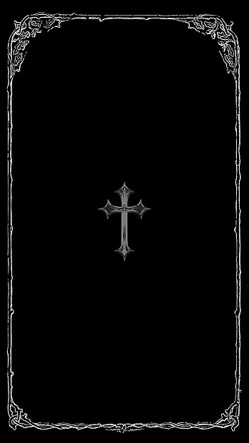 Midnight Gothic Cross — Monochrome , dark, cross, gothic, Black & White HD phone wallpaper
