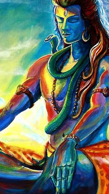 Bholenath Ki , Painting HD phone wallpaper