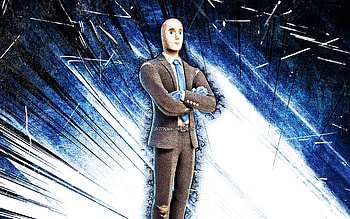 Diamond Hanz, grunge art, Fortnite Battle Royale, Fortnite characters, blue abstract rays, Diamond Hanz Skin, Fortnite, Diamond Hanz Fortnite HD wallpaper