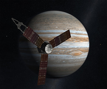 Jupiter and Juno, science, artificial satellites, jupiter, technology, space HD wallpaper