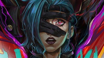 Arcane Jinx, riot games, league of legends, lol, netflix HD wallpaper