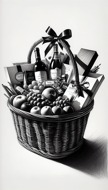 Elegant Gift Basket , fruit, celebration HD phone wallpaper