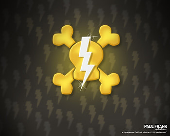 Paul Frank Skull Thunder, skull, paul frank, thunder, paul frank skull HD wallpaper