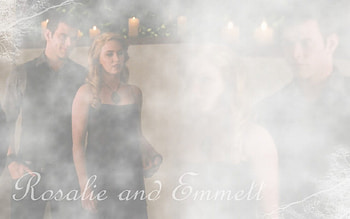 New Moon: Emmett and Rosalie, twilight, new moon, rosalie, cullen, emmett HD wallpaper