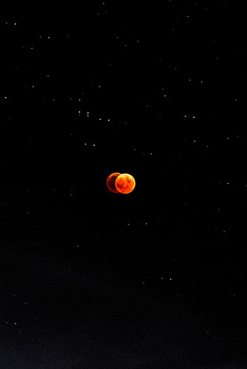 Sky, Universe, Moon, Dark, Couple, Pair, Minimalism HD phone wallpaper
