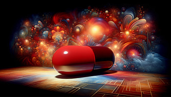 Red Pill Ultra : Dive into a Vivid Reality, red pill, pills, Abstract, colorful, surrealism HD wallpaper