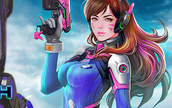 Art DVa Overwatch, overwatch, games, xbox-games, ps-games, pc-games HD wallpaper