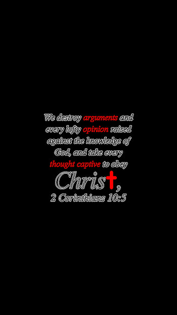 2 Corinthians 10:5, Jesus, christian, Bible, cross, biblical, Bible verse, God, Christ HD phone wallpaper
