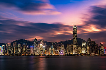 Cities, Building, Lights, Night City, Skyscrapers HD wallpaper