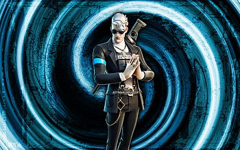 Sig, blue grunge background, Fortnite, vortex, Fortnite characters, Sig Skin, Fortnite Battle Royale, Sig Fortnite HD wallpaper