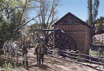 Lee Is Near, horses, mill, deal, shake hand, confederates HD wallpaper