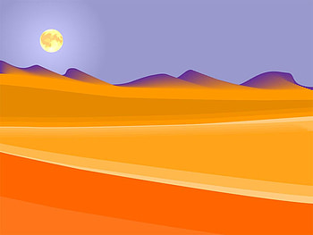 Orange field, abstact, sky, sun, field HD wallpaper