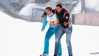 Eddie the Eagle, Taron Egerton, Hugh Jackman, Biographical film HD wallpaper