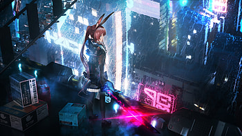 Arknights Watching The City , arknights, games, anime, 2020-games HD wallpaper
