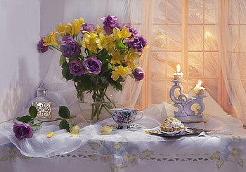 soft, still life, flowers, abstract HD wallpaper
