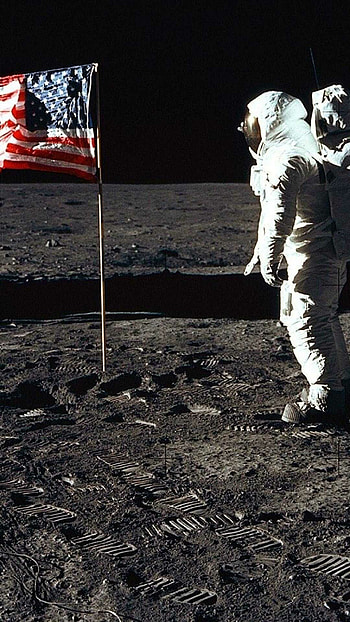 Apollo 11, American flag HD phone wallpaper