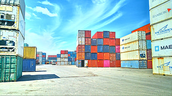 Containers, cloud, container, love, sky, port, design, mombasa HD wallpaper