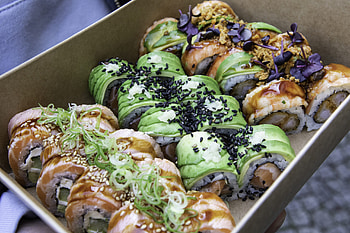 Sushi, Creative rolls, Sushi gang, Fusion flavors HD wallpaper