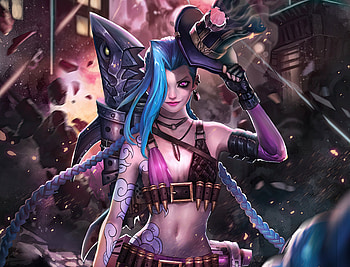 Jinx Striking, jinx-league-of-legends, league-of-legends, games, artstation, artist, artwork, digital-art, video-games HD wallpaper