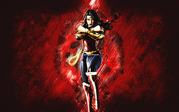Fortnite Armored Wonder Woman Skin, Fortnite, main characters, red stone background, Armored Wonder Woman, Fortnite skins, Armored Wonder Woman Skin, Armored Wonder Woman Fortnite, Fortnite characters HD wallpaper