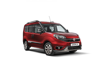 2021, Fiat Doblo Trekking, front view, exterior, red Fiat Doblo, minivan, Italian cars, Fiat HD wallpaper
