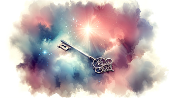 Cosmic Key: A Ultra of Mystical Discoveries, key, cosmic, fantasy, colorful HD wallpaper
