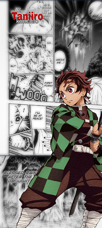 Tanjiro kamado, art, demon slayer, anime HD phone wallpaper