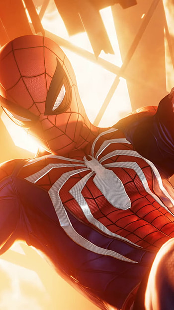 Sunset Swing — Spider-Man PS4 | Web-Slinger PS4 Mobile Background, video game, Spider-Man (PS4) HD phone wallpaper