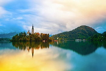 Slovenia-Lake-Bled, Lake, Nature, Bled, Slovenia HD wallpaper