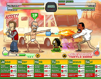 Breaking Bad - Fighting Game, tv show, Walter White, series, Gustavo, , Jesse Pinkman, , Game, abstract, Bryan Cranston, , breaking bad, Fighting, entertainment, amc, Aaron Paul, SkyPhoenixX1, Tuco, tv series, crystal meth, Saul Goodman HD wallpaper