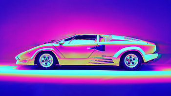 Lamborghini Countach Retro Artwork , lamborghini-countach, lamborghini, cars, retro HD wallpaper