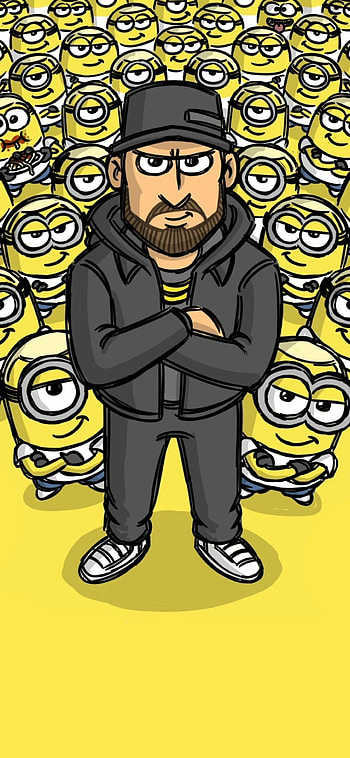 Eminem x Minions, rap, shady, underground, Hip-Hop, EminemFan, Slim-Shady HD phone wallpaper