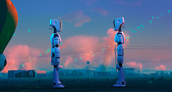 Deborahbot and Eric, The Mitchells vs. the Machines HD wallpaper