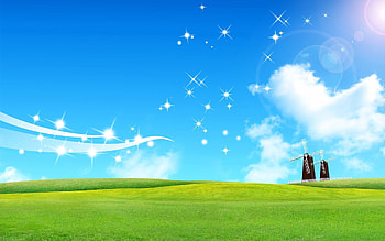 Grass, Vector, Shine, Brilliance, Lawn, Mill HD wallpaper